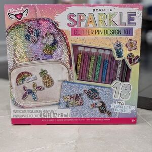 2/$35 Fashion Angels Born To Sparkle Glitter Pin Design Kit 18 Pins